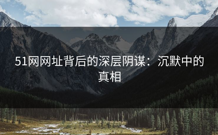 51网网址背后的深层阴谋：沉默中的真相